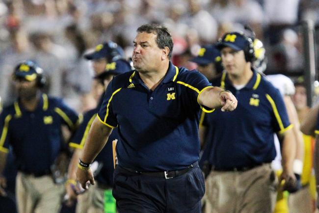 Brady Hoke's home record is 18-0.