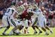 PALO ALTO, CA - OCTOBER 19: Ty Montgomery #7 of the Stanford Cardinal is tackled by the UCLA Bruins at Stanford Stadium on October 19, 2013 in Palo Alto, California. (Photo by Ezra Shaw/Getty Images)