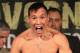 DENVER, CO - OCTOBER 18: Ruslan Provodnikov of Russia takes the scale to weigh-in for his WBO Junior Welterweight Title fight with Mike Alvarado on October 18, 2013 in Denver, Colorado. Alvarado of Denver, Colorado will be defending his title in their bout on October 19, 2013 at the 1STBANK Center in Broomfield, Colorado. (Photo by Doug Pensinger/Getty Images)