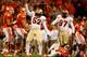 CLEMSON, SC - OCTOBER 19: Ukeme Eligwe #52 of the Florida State Seminoles reacts after sacking Tajh Boyd #10 of the Clemson Tigers during their game at Memorial Stadium on October 19, 2013 in Clemson, South Carolina. (Photo by Streeter Lecka/Getty Images)