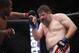 Oct 19, 2013; Houston, TX, USA; Daniel Cormier (red gloves) fights against Roy Nelson (blue gloves) in their heavyweight bout during UFC 166 at Toyota Center. Mandatory Credit: Andrew Richardson-USA TODAY Sports