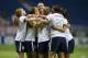 SAN ANTONIO, TX - OCTOBER 20: The U.S. Women's National Team celebrates after a goal scored by Lauren Holiday #12 against the Australia Women's National Team on October 20, 2013 at the Alamodome in San Antonio, Texas. (Photo by Cooper Neill/Getty Images)