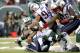EAST RUTHERFORD, NJ - OCTOBER 20: Tanner Purdum #46 of the New York Jets is taken down by Chris Jones #94 of the New England Patriots during their game at MetLife Stadium on October 20, 2013 in East Rutherford, New Jersey. (Photo by Jeff Zelevansky/Getty Images)