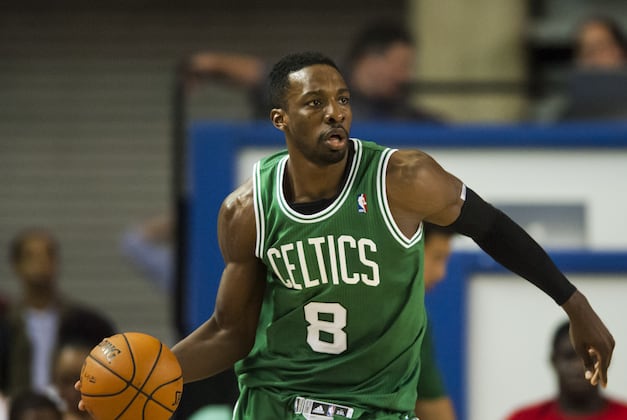 Celtics Jeff Green Swats Corey Brewer Lay-Up Attempt
