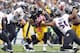 The Steelers hadn't rushed for over 100 yards since Week 11 of the 2012 season. They finally managed it against the Ravens, aided by Le'Veon Bell's 93 rushing yards.