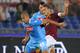 ROME, ITALY - OCTOBER 18: Gokhan Inler (L) of SSC Napoli competes for the ball with Francesco Totti (R) of AS Roma during the Serie A match between AS Roma and SSC Napoli at Stadio Olimpico on October 18, 2013 in Rome, Italy. (Photo by Paolo Bruno/Getty Images)