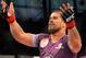 Oct 9, 2013; Barueri, Sao Paulo, Brazil; Rousimar Palhares reacts after defeating Mike Pierce (not pictured) during UFC Fight Night at Jose Correa Arena. Mandatory Credit: Jason Silva-USA TODAY Sports