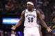 MEMPHIS, TN - MAY 27: Zach Randolph #50 of the Memphis Grizzlies reacts in the third quarter while taking on the San Antonio Spurs during Game Four of the Western Conference Finals of the 2013 NBA Playoffs at the FedExForum on May 27, 2013 in Memphis, Tennessee. NOTE TO USER: User expressly acknowledges and agrees that, by downloading and or using this photograph, User is consenting to the terms and conditions of the Getty Images License Agreement. (Photo by Ronald Martinez/Getty Images)