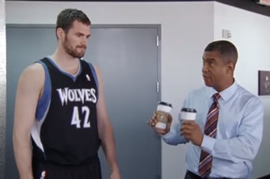 Watch: Kevin Love Amps Up Sportscenter Crew in Latest Ad