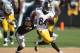 Sep 23, 2012; Oakland, CA, USA; Pittsburgh Steelers receiver Antonio Brown (84) is tackled by Oakland Raiders safety Matt Giordano (27) at the O.co Coliseum. The Raiders defeated the Steelers 34-31. Mandatory Credit: Kirby Lee/Image of Sport-USA TODAY Sports