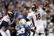 Oct 20, 2013; Indianapolis, IN, USA; Denver Broncos quarterback Peyton Manning (18) throws a pass against the Indianapolis Colts in the first quarter during the game at Lucas Oil Stadium. Mandatory Credit: Ron Chenoy-USA TODAY Sports
