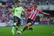 SUNDERLAND, ENGLAND - OCTOBER 21: Jack Colback of Sunderland tackles Yohan Cabaye of Newcastle during the Barclays Premier League match between Sunderland and Newcastle United at the Stadium of Light on October 21, 2012 in Sunderland, England. (Photo by Michael Regan/Getty Images)