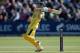 CARDIFF, WALES - SEPTEMBER 14: George Bailey of Australia hits out during the 4th Natwest Series One Day International between England and Australia at the SWALEC Stadium on September 14, 2013 in Cardiff, Wales. (Photo by Harry Engels/Getty Images)