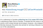 Rory Tweet Suggests Wozniacki's Still His 'Girl'