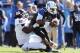 LEXINGTON, KY - OCTOBER 06: Jalen Whitlow #13 of the Kentucky Wildcats is sacked by Josh Boyd #97 of the Mississippi State Bulldogs during the SEC game at Commonwealth Stadium on October 6, 2012 in Lexington, Kentucky. (Photo by Andy Lyons/Getty Images)