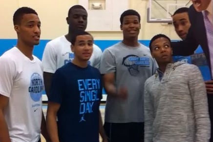 Video: UNC Basketball Team Goes a Cappella to Promote 'Late Night with Roy'