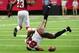 ATLANTA, GA - OCTOBER 20: Robert Alford #23 of the Atlanta Falcons breaks up a pass intended for Vincent Jackson #83 of the Tampa Bay Buccaneers at the Georgia Dome on October 20, 2013 in Atlanta, Georgia. (Photo by Scott Cunningham/Getty Images)