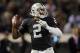 OAKLAND, CA - OCTOBER 06: Quarterback Terrelle Pryor #2 of the Oakland Raiders throws against the San Diego Chargers in the first quarter on October 06, 2013 at O.co Coliseum in Oakland, California. The Raiders lead 17-0 in the first half. (Photo by Brian Bahr/Getty Images)