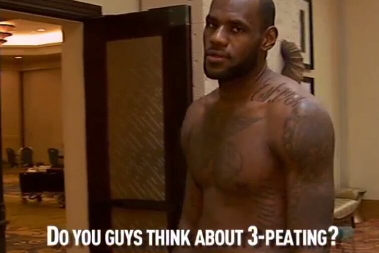 LeBron James: 'We Here to 3-Peat, Man'