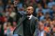 MANCHESTER, ENGLAND - OCTOBER 02: Pep Guardiola, Muenchen coach, gives instructions during the UEFA Champions League Group D match between Manchester City and FC Bayern Muenchen at Etihad Stadium on October 2, 2013 in Manchester, England. (Photo by Julian Finney/Getty Images)