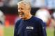 GLENDALE, AZ - OCTOBER 17: Head Coach Pete Carroll of the Seattle Seahawks talks with his players during pregame against the Arizona Cardinals at University of Phoenix Stadium on October 17, 2013 in Glendale, Arizona. (Photo by Norm Hall/Getty Images)