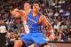PHOENIX, AZ - OCTOBER 22: Steven Adams #12 of the Oklahoma City Thunder battles for position with Miles Plumlee #22 of the Phoenix Suns on October 22, 2013 at U.S. Airways Center in Phoenix, Arizona. NOTE TO USER: User expressly acknowledges and agrees that, by downloading and or using this photograph, user is consenting to the terms and conditions of the Getty Images License Agreement. Mandatory Copyright Notice: Copyright 2013 NBAE (Photo by Barry Gossage/NBAE via Getty Images)