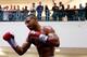 SHEFFIELD, ENGLAND - OCTOBER 16: Kell Brook works out at Meadowhall shopping centre ahead of his Welterweight bout with Vyacheslav Senchenko on October 16, 2013 in Sheffield, England. (Photo by Scott Heavey/Getty Images)