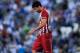 BARCELONA, SPAIN - OCTOBER 19: Diego Costa of Atletico de Madrid looks down during the La Liga match between RCD Espanyol and Club Atletico de Madrid at Cornella-El Prat Stadium on October 19, 2013 in Barcelona, Spain. (Photo by David Ramos/Getty Images)