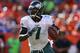 DENVER, CO - SEPTEMBER 29: Quarterback Michael Vick #7 of the Philadelphia Eagles in action against the Denver Broncos at Sports Authority Field Field at Mile High on September 29, 2013 in Denver, Colorado. (Photo by Justin Edmonds/Getty Images)