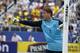 BOCA RATON, FL - MAY 29: Goalkeeper Rene Adler #1 of Germany directs the players during second half action against Ecuador during an International friendly on May 29, 2013 at FAU Stadium in Boca Raton, Florida. Germany defeated Ecuador 4-2. (Photo by Joel Auerbach/Getty Images)
