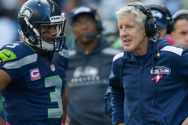 Pete Carroll Fine with Russell Wilson Taking Risks