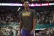 SHANGHAI, CHINA - OCTOBER 17: Kobe Bryant of the Los Angeles Lakers walks on the court at NBA Fans Appreciation day on October 17, 2013 in Shanghai, China. (Photo by Kevin Lee/Getty Images)