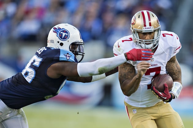 Akeem Ayers Fined $15,750 for Illegal Hit on 49ers' Colin Kaepernick