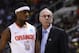 SAN JOSE, CA - MARCH 23: Head coach Jim Boeheim talks to C.J. Fair #5 of the Syracuse Orange in the first half against the California Golden Bears during the third round of the 2013 NCAA Men's Basketball Tournament at HP Pavilion on March 23, 2013 in San Jose, California. (Photo by Thearon W. Henderson/Getty Images)