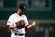 BOSTON, MA - OCTOBER 19: Craig Breslow #32 of the Boston Red Sox reacts against the Detroit Tigers during Game Six of the American League Championship Series at Fenway Park on October 19, 2013 in Boston, Massachusetts. (Photo by Jared Wickerham/Getty Images)