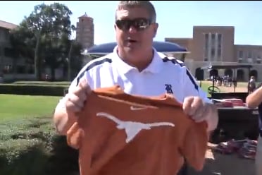 Video: Rice Holds 'T-Shirt Trade Up Day'