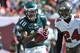 TAMPA, FL - OCTOBER 13: Wide receiver DeSean Jackson #10 of the Philadelphia Eagles grabs a 2nd quarter touchdown pass against the Tampa Bay Buccaneers October 13, 2013 at Raymond James Stadium in Tampa, Florida. (Photo by Al Messerschmidt/Getty Images)