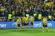 LONDON, ENGLAND - MAY 25: Ilkay Gundogan of Borussia Dortmund (2L) celebrates with team mates after scoring their first goal from the penalty spot during the UEFA Champions League final match between Borussia Dortmund and FC Bayern Muenchen at Wembley Stadium on May 25, 2013 in London, United Kingdom. (Photo by Martin Rose/Getty Images)