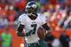 DENVER, CO - SEPTEMBER 29: Quarterback Michael Vick #7 of the Philadelphia Eagles in action against the Denver Broncos at Sports Authority Field Field at Mile High on September 29, 2013 in Denver, Colorado. (Photo by Justin Edmonds/Getty Images)