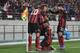 SEOUL, SOUTH KOREA - OCTOBER 26: Sergio Escudero of FC Seoul kneels on the floor as he celebrates after scoring the opening goal during the AFC Champions League Final 1st leg match between FC Seoul and Guangzhou Evergrande at Seoul World Cup Stadium on October 26, 2013 in Seoul, South Korea. (Photo by Chung Sung-Jun/Getty Images)