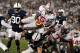 STATE COLLEGE, PA - OCTOBER 27: Quarterback Braxton Miller #5 of the Ohio State Buckeyes dives into the end zone for touchdown against the Penn State Nittany Lions in the third quarter at Beaver Stadium on October 27, 2012 in State College, Pennsylvania. (Photo by Patrick Smith/Getty Images)