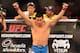 Aug 3, 2013; Rio De Janeiro, Brazil; Lyoto Machida (blue shorts) before his fight against Phil Davis during UFC 163 at HSBC Arena. Mandatory Credit: Jason Silva-USA TODAY Sports