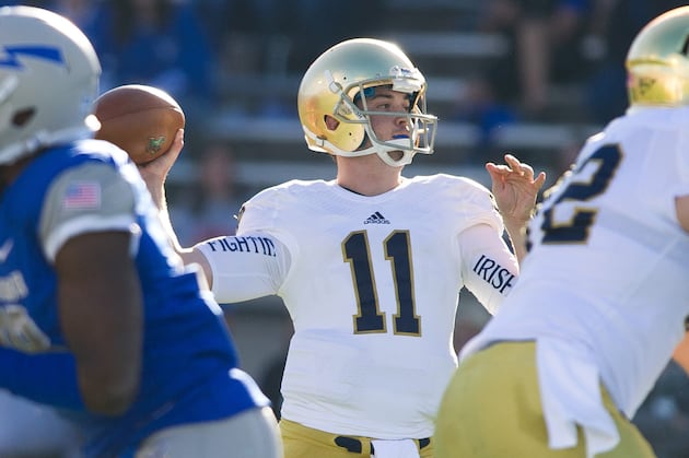 Rees leads Notre Dame to 45-10 win over Air Force