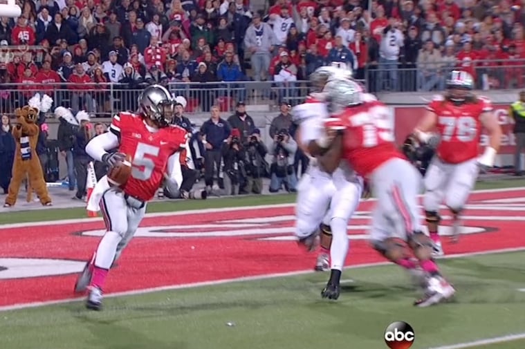 Ohio State Offensive Lineman Absolutely Destroys Penn State Defensive Lineman