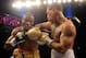 ATLANTIC CITY, NJ - OCTOBER 26: 'Kid Chocolate' Peter Quillin and Gabriel Rosado exchange punches during their middleweight fight in Boardwalk Hall Arena on October 26, 2013 in Atlantic City, New Jersey. (Photo by Maddie Meyer/Getty Images)