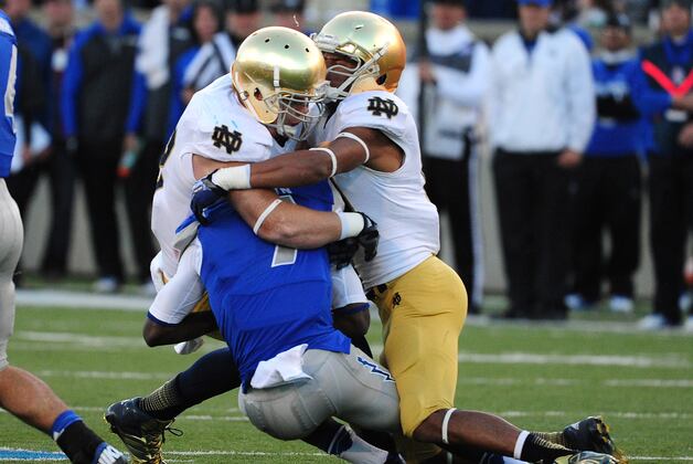 Irish 'D' Adjusts After Falcons' First Drive