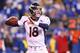 INDIANAPOLIS, IN - OCTOBER 20: Peyton Manning #18 of the Denver Broncos passes against the Indianapolis Colts at Lucas Oil Stadium on October 20, 2013 in Indianapolis, Indiana. (Photo by Dilip Vishwanat/Getty Images)
