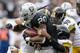OAKLAND, CA - OCTOBER 27: Darren McFadden #20 of the Oakland Raiders runs in for a touchdown in the first period of their game against the Pittsburgh Steelers at O.co Coliseum on October 27, 2013 in Oakland, California. (Photo by Ezra Shaw/Getty Images)
