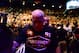 Jul. 7, 2012; Las Vegas, NV, USA; UFC fighter Tito Ortiz reacts as he leaves the octagon following his loss to Forrest Griffin (not pictured) during a light heavyweight bout in UFC 148 at the MGM Grand Garden Arena. Ortiz announced his retirement following the fight. Mandatory Credit: Mark J. Rebilas-USA TODAY Sports
