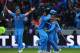 BIRMINGHAM, ENGLAND - JUNE 23: MS Dhoniof India celebrates with his team-mates as India beat England to win the ICC Champions Trophy Final match between England and India at Edgbaston on June 23, 2013 in Birmingham, England. (Photo by Paul Gilham/Getty Images)